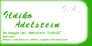 ildiko adelstein business card